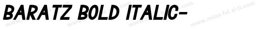 Baratz Bold Italic字体转换